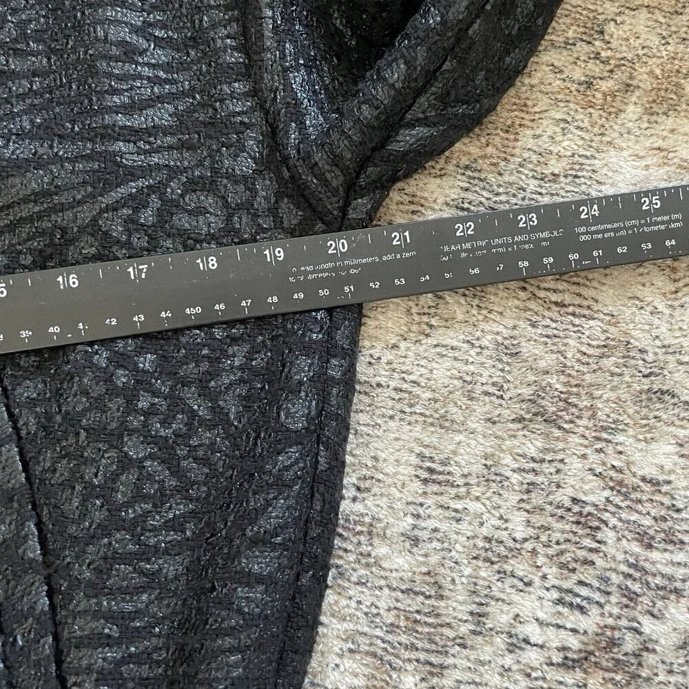 Koton Rachel Araz Jacquard Bomber Jacket Sz L Zip Black Goth Punk Mobwife Turkey